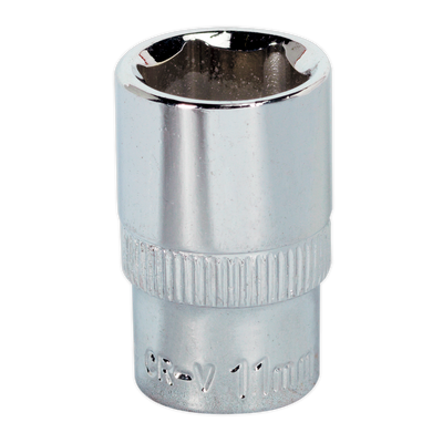 Sealey SP1411 Premier Fully Polished Socket 1/4"Sq Drive 11mm