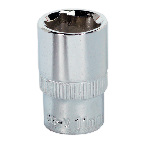 Sealey SP1411 Premier Fully Polished Socket 1/4"Sq Drive 11mm