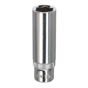 Sealey SP1411D Premier Fully Polished Deep Socket 1/4"Sq Drive 11mm