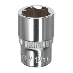Sealey SP1412 Premier Fully Polished Socket 1/4"Sq Drive 12mm