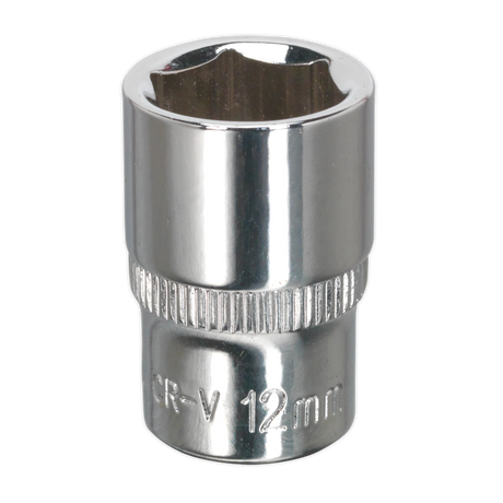 Sealey SP1412 Premier Fully Polished Socket 1/4"Sq Drive 12mm