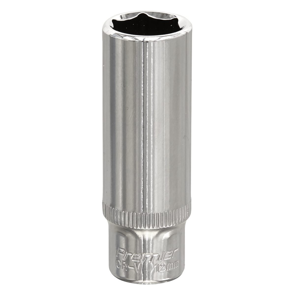 Sealey SP1412D Premier Fully Polished Deep Socket 1/4"Sq Drive 12mm