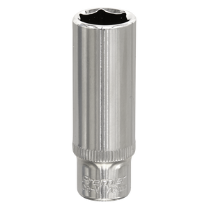 Sealey SP1412D Premier Fully Polished Deep Socket 1/4"Sq Drive 12mm
