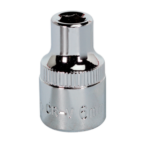 Sealey SP3806 Premier Fully Polished Socket 3/8"Sq Drive 6mm
