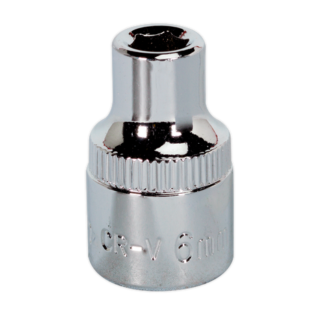 Sealey SP3806 Premier Fully Polished Socket 3/8"Sq Drive 6mm