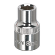 Sealey SP3808 Premier Fully Polished Socket 3/8"Sq Drive 8mm