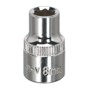 Sealey SP3808 Premier Fully Polished Socket 3/8"Sq Drive 8mm