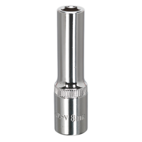 Sealey SP3808D Premier Fully Polished Deep Socket 3/8"Sq Drive 8mm