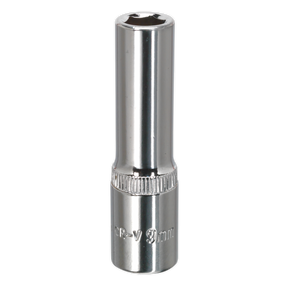 Sealey SP3809D Premier Fully Polished Deep Socket 3/8"Sq Drive 9mm