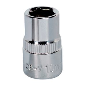 Sealey SP3810 Premier Fully Polished Socket 3/8"Sq Drive 10mm