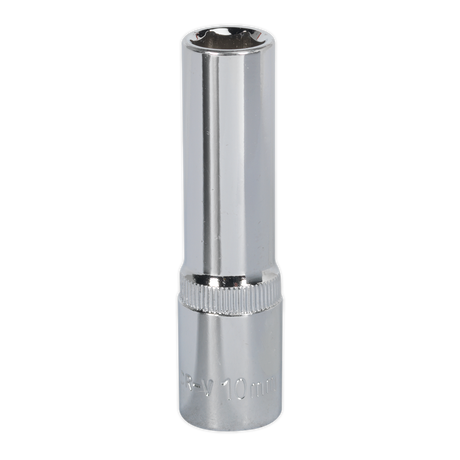 Sealey SP3810D Premier Fully Polished Deep Socket 3/8"Sq Drive 10mm