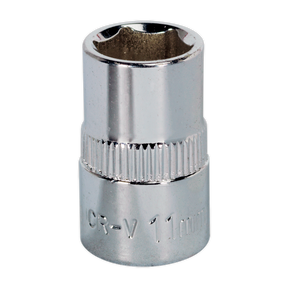 Sealey SP3811 Premier Fully Polished Socket 3/8"Sq Drive 11mm