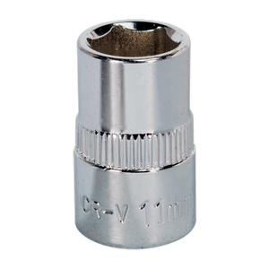 Sealey SP3811 Premier Fully Polished Socket 3/8"Sq Drive 11mm