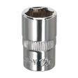 Sealey SP3812 Premier Fully Polished Socket 3/8"Sq Drive 12mm