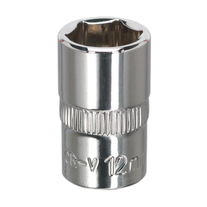 Sealey SP3812 Premier Fully Polished Socket 3/8"Sq Drive 12mm