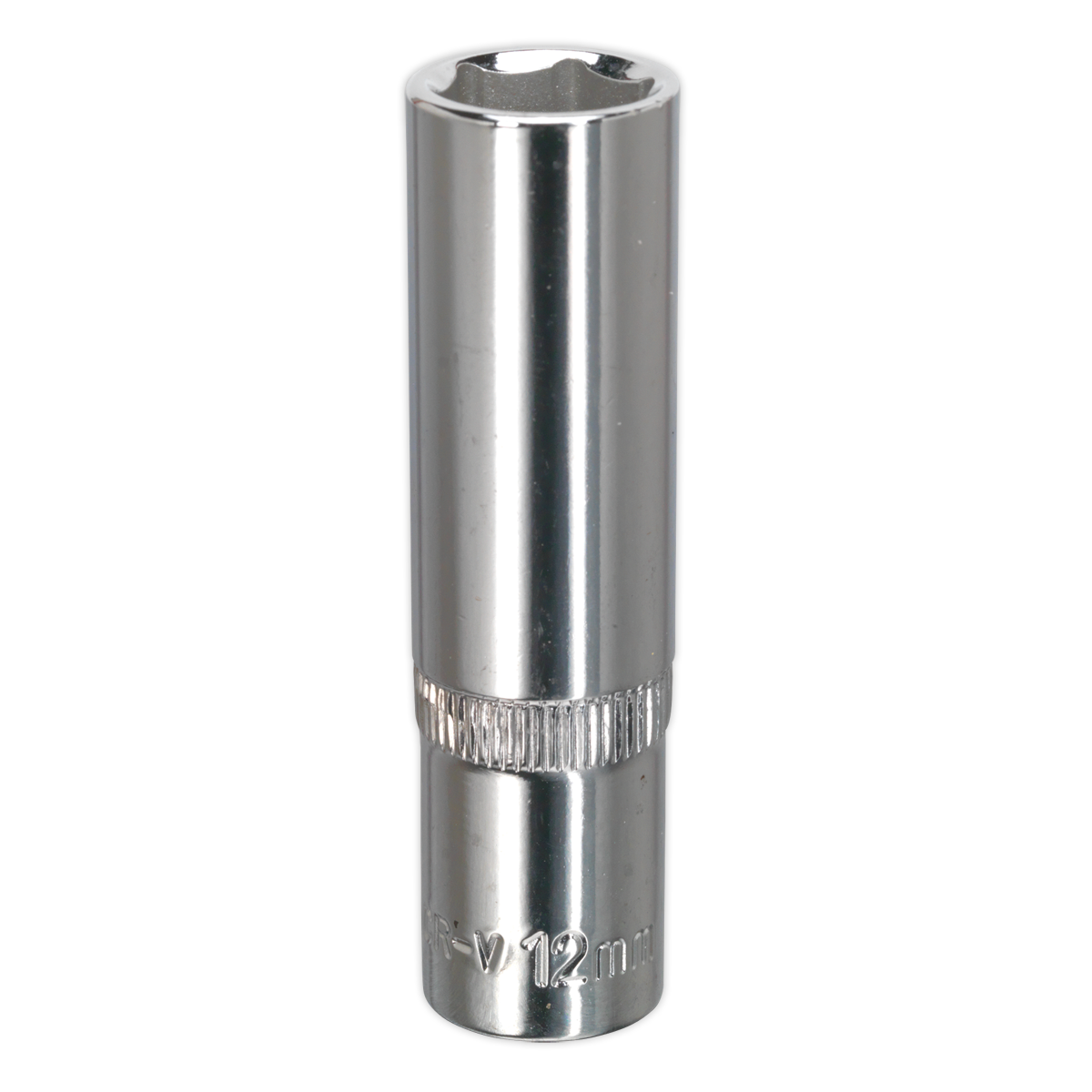 Sealey SP3812D Premier Fully Polished Deep Socket 3/8"Sq Drive 12mm