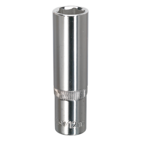 Sealey SP3812D Premier Fully Polished Deep Socket 3/8"Sq Drive 12mm