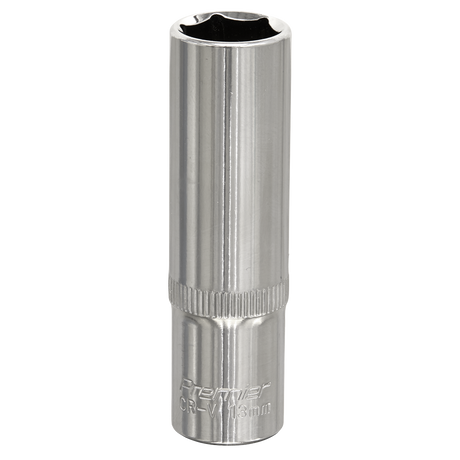 Sealey SP3813D Premier Fully Polished Deep Socket 3/8"Sq Drive 13mm
