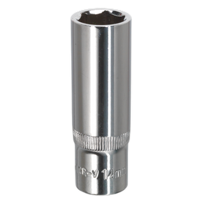 Sealey SP3814D Premier Fully Polished Deep Socket 3/8"Sq Drive 14mm