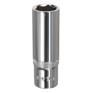 Sealey SP3814D Premier Fully Polished Deep Socket 3/8"Sq Drive 14mm