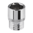 Sealey SP3815 Premier Fully Polished Socket 3/8"Sq Drive 15mm