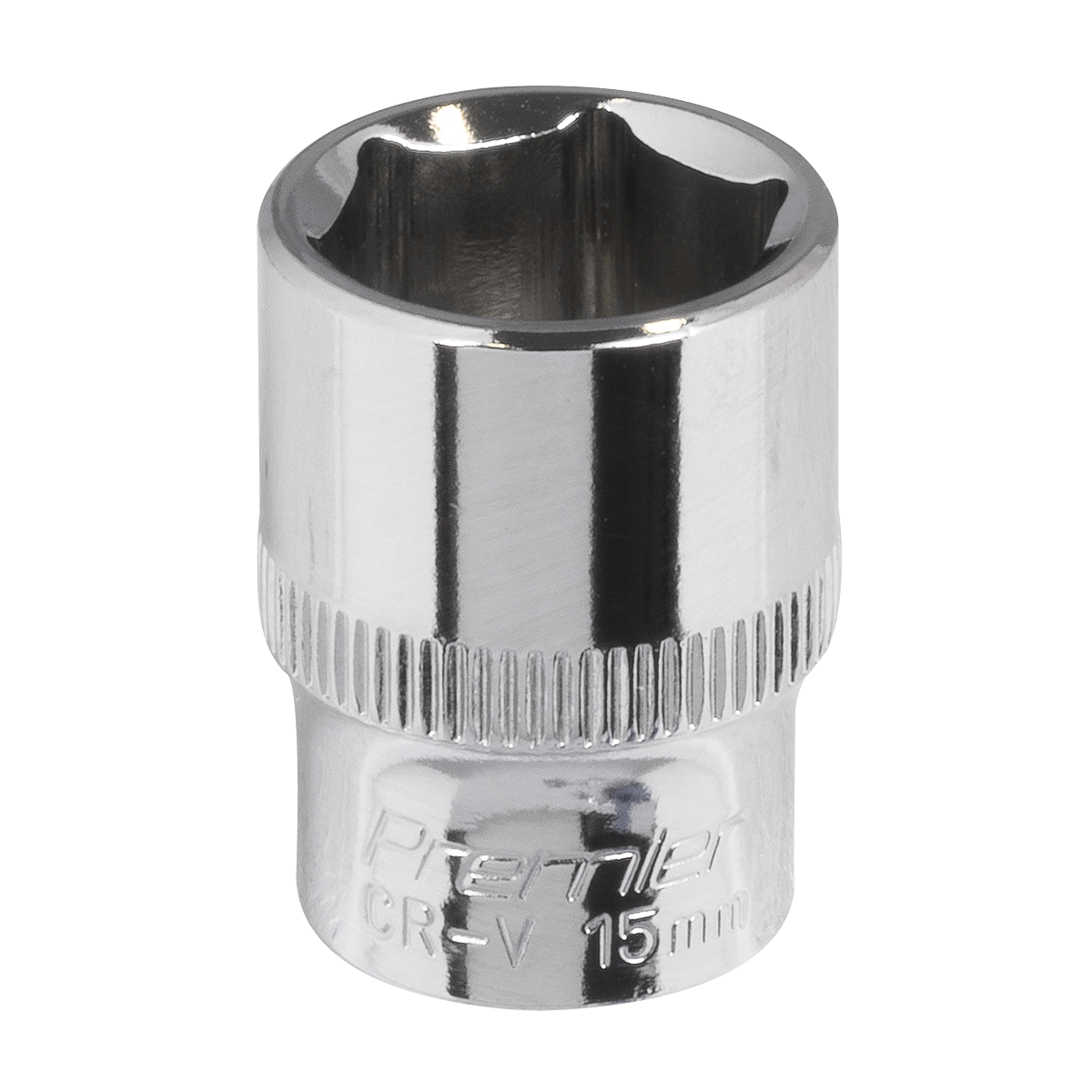 Sealey SP3815 Premier Fully Polished Socket 3/8"Sq Drive 15mm