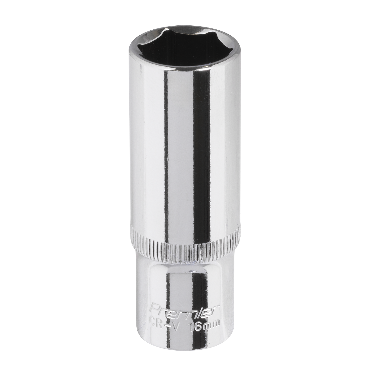 Sealey SP3816D Premier Fully Polished Deep Socket 3/8"Sq Drive 16mm