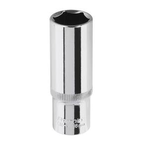 Sealey SP3816D Premier Fully Polished Deep Socket 3/8"Sq Drive 16mm