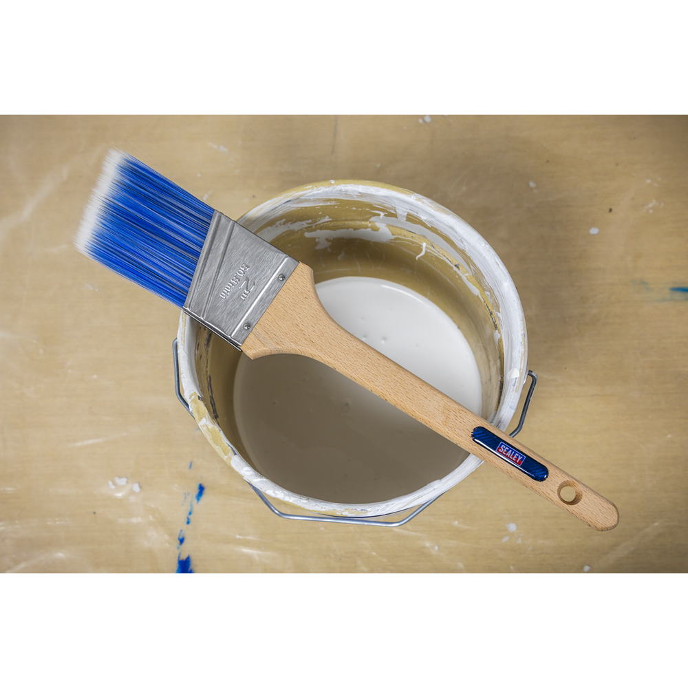 Sealey SPBA50 Wooden Handle Cutting-In Paint Brush 50mm - additional view 7