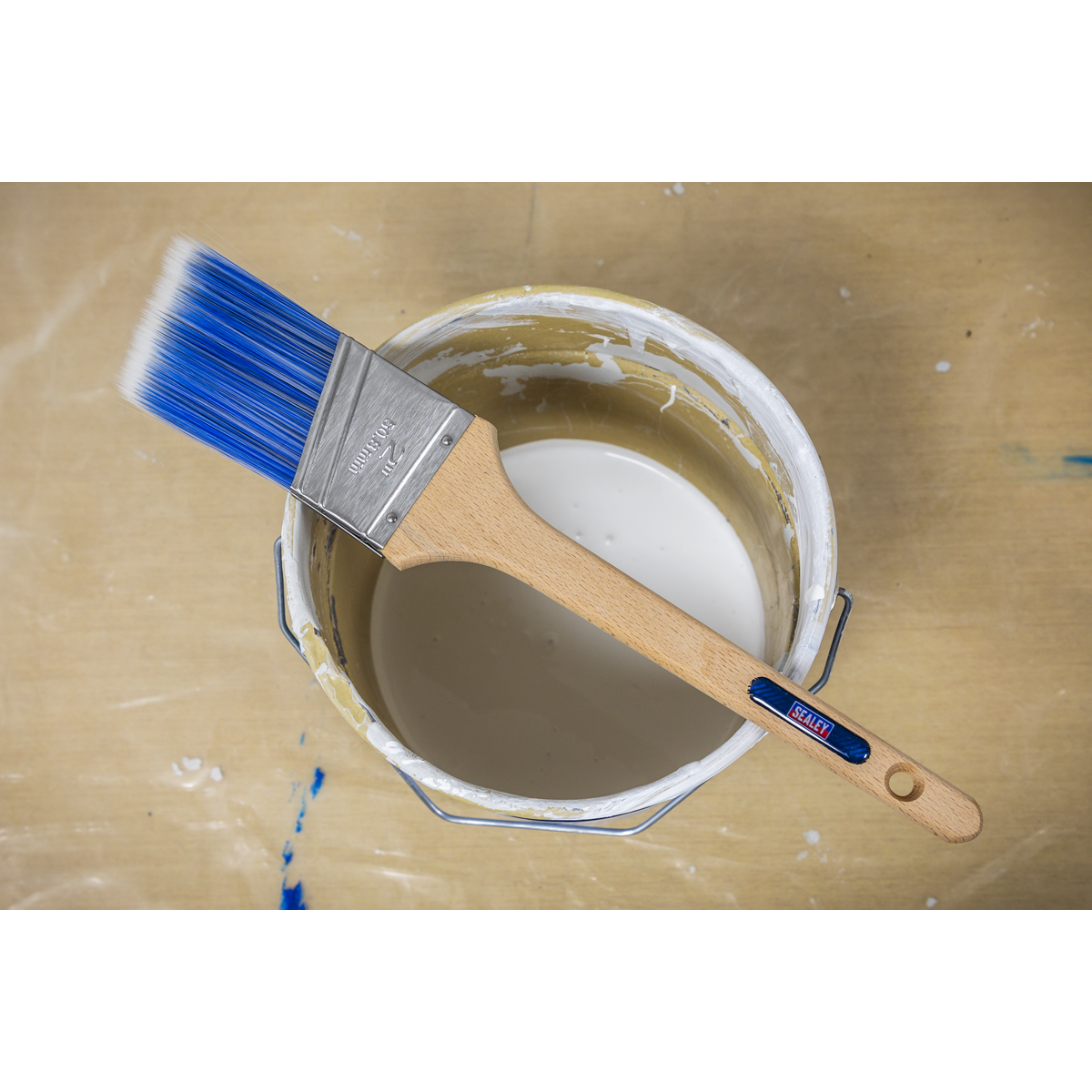 Sealey SPBA50 Wooden Handle Cutting-In Paint Brush 50mm - additional view 7