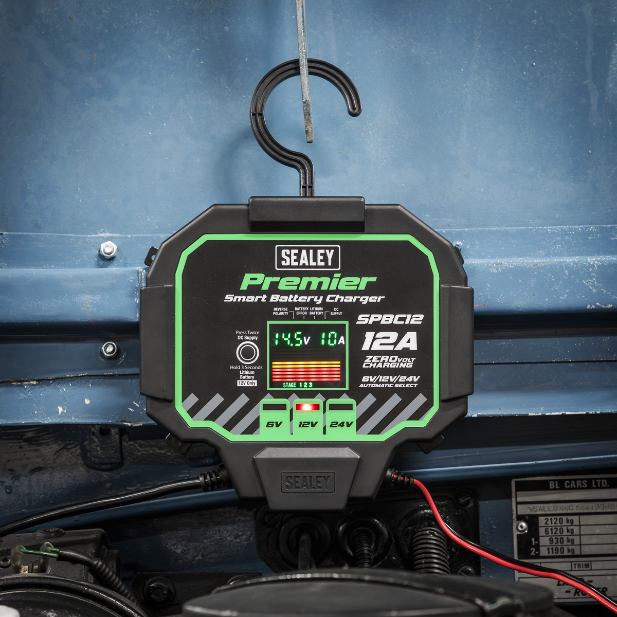 Sealey SPBC12 Premier Fully Automatic Battery Charger & Maintainer 12A - additional view 8