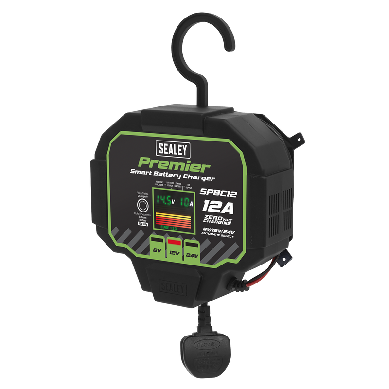 Sealey SPBC12 Premier Fully Automatic Battery Charger & Maintainer 12A - additional view 2