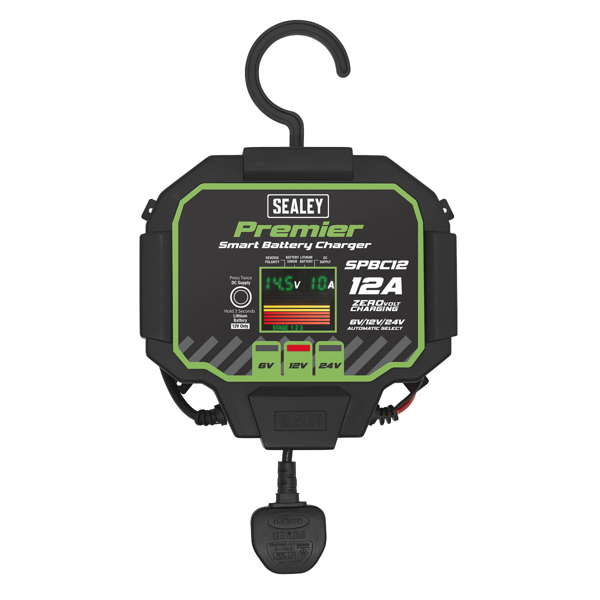Sealey SPBC12 Premier Fully Automatic Battery Charger & Maintainer 12A - additional view 3