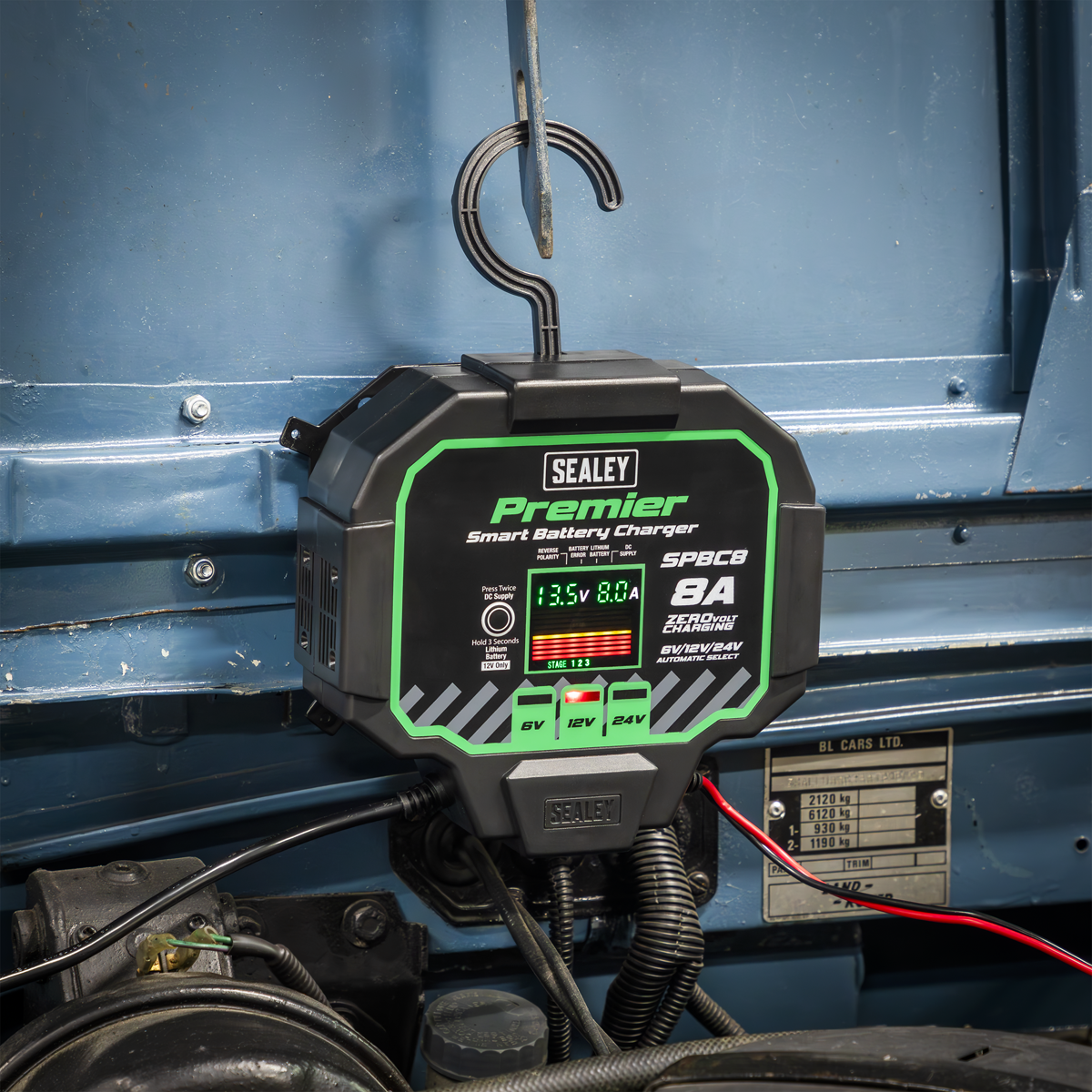 Sealey SPBC8 Premier Fully Automatic Battery Charger & Maintainer 8A - additional view 7
