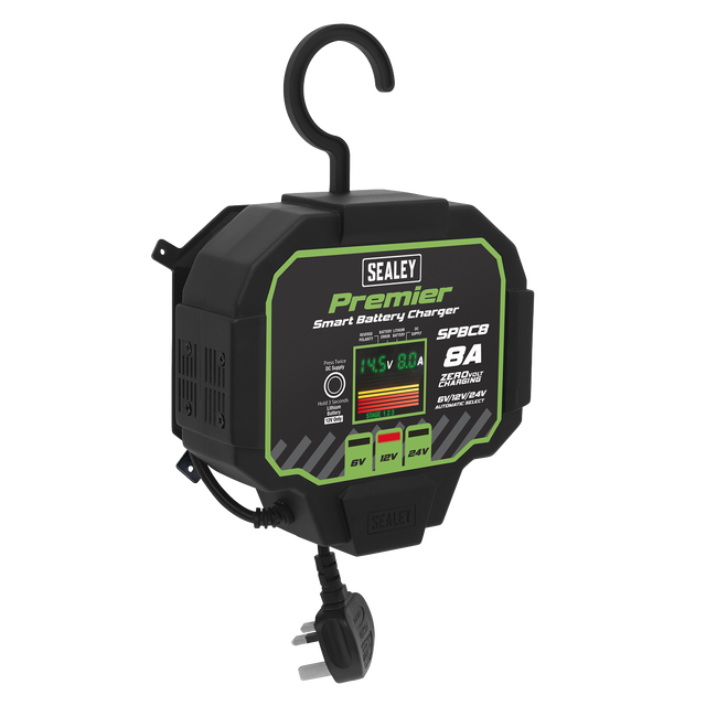 Sealey SPBC8 Premier Fully Automatic Battery Charger & Maintainer 8A