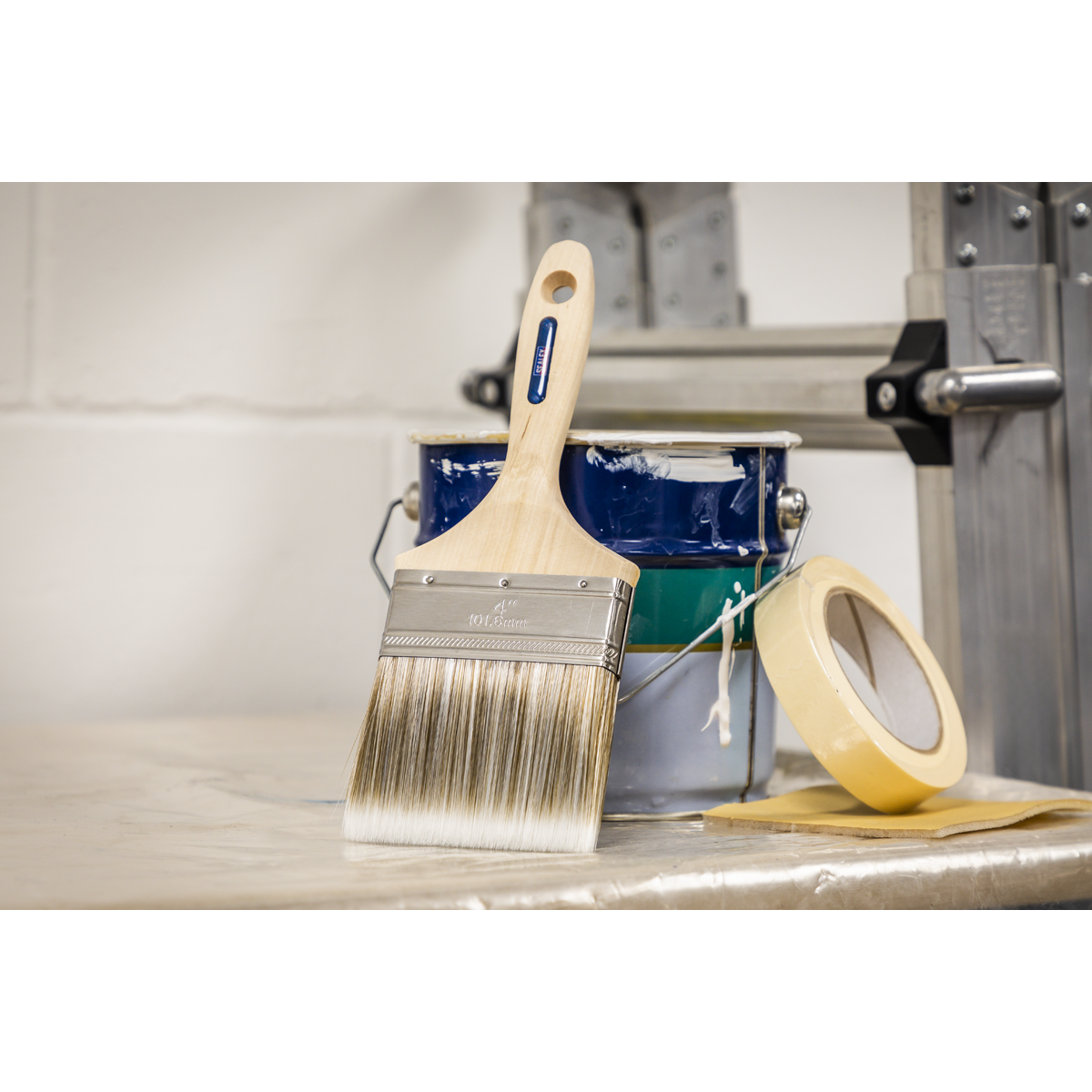 Sealey SPBS100W Wooden Handle Paint Brush 100mm - additional view 2