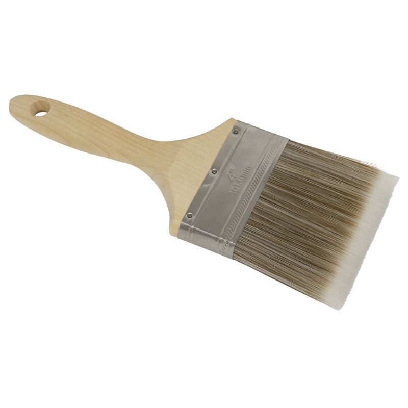 Sealey SPBS100W Wooden Handle Paint Brush 100mm - additional view 4