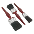 Sealey SPBS3 Pure Bristle Paint Brush Set 3pc
