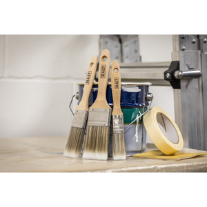 Sealey SPBS3W Wooden Handle Paint Brush Set 3pc - additional view 2