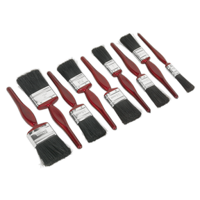 Sealey SPBS9 Pure Bristle Paint Brush Set 9pc