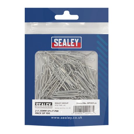 Sealey SPI101 Split Pin 2 x 25mm - Pack of 100 - additional view 2