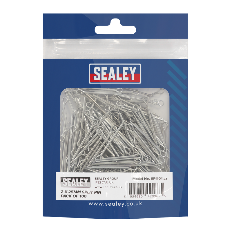 Sealey SPI101 Split Pin 2 x 25mm - Pack of 100 - additional view 2
