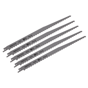 Sealey SRBR1217K Reciprocating Saw Blade for Pruning & Coarse Wood 300mm 3tpi - Pack of 5 - additional view 3