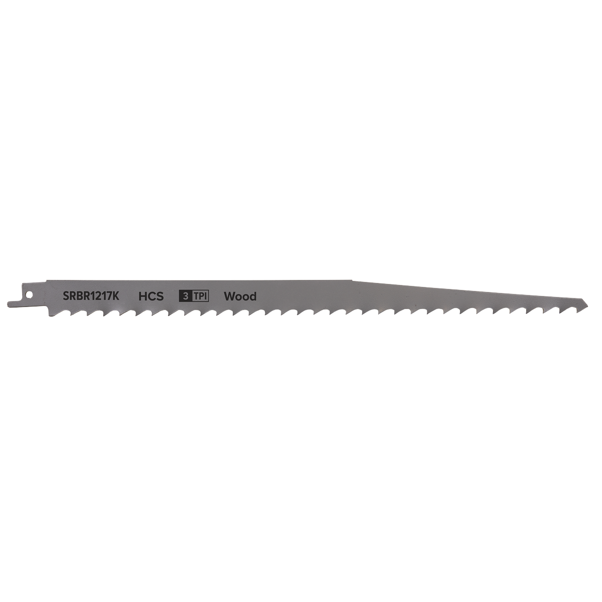 Sealey SRBR1217K Reciprocating Saw Blade for Pruning & Coarse Wood 300mm 3tpi - Pack of 5 - additional view 2