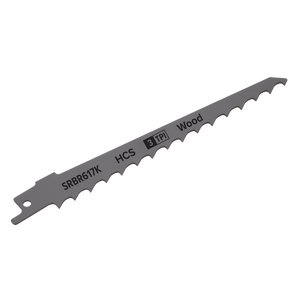 Sealey SRBR617K Reciprocating Saw Blade for Pruning & Coarse Wood 150mm 3tpi - Pack of 5