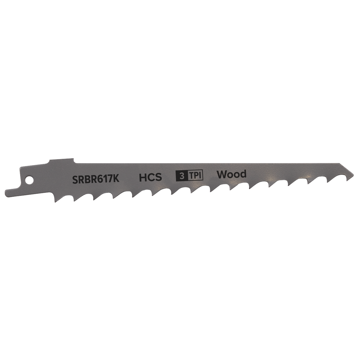 Sealey SRBR617K Reciprocating Saw Blade for Pruning & Coarse Wood 150mm 3tpi - Pack of 5 - additional view 2