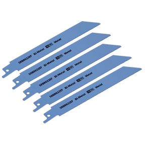 Sealey SRBR622EF Reciprocating Saw Blade for Metal 150mm 18tpi - Pack of 5