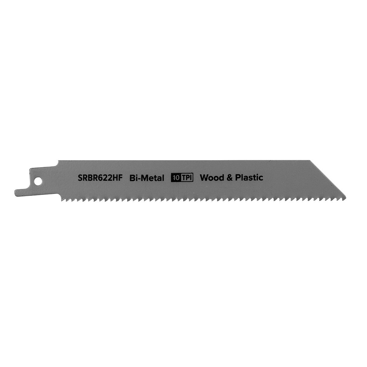Sealey SRBR622HF Reciprocating Saw Blade for Wood & Plastics 150mm 10tpi - Pack of 5 - additional view 3