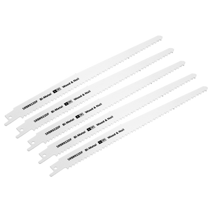 Sealey SRBR922DF Reciprocating Saw Blade for Wood & Nails 230mm 6tpi - Pack of 5
