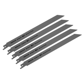 Sealey SRBR922HF Reciprocating Saw Blade for Wood & Plastics 230mm 10tpi - Pack of 5